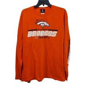 NFL‎ Team Apparel Denver Broncos Long Sleeve Shirt Size XL